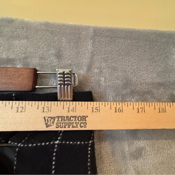 RalphLauren 100%Wool Mini Skirt Leather/Buckle/Fringe Sz 4 Grunge Y2K Classic - Picture 7 of 9